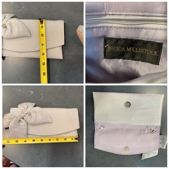 Adrianna Papell sz 11 Geslyn silver rhinestone heels and clutch set - Picture 14 of 15